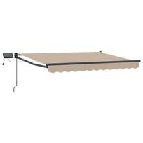 Rankinė ištraukiama markizė su LED Smėlio 3 x 2,5 m