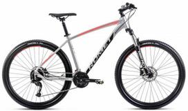 Dviratis Romet Rambler R7.4 2025 silver-red-graphite-18" / M