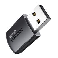Wi-Fi USB-A adapteris 2.4GHz 287Mbit/s + 5GHz 600Mbit/s, juodas