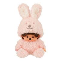 MONCHHICHI Beždžionėlė su zuikučio kostiumu, 18 cm