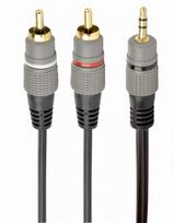 CABLE AUDIO 3.5MM TO 2RCA 2.5M/GOLD CCA-352-2.5M GEMBIRD  CCA-352-2.5M 8716309104777