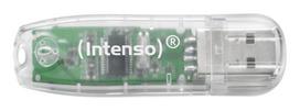 MEMORY DRIVE FLASH USB2 32GB/TRANSPARENT 3502480 INTENSO  3502480 4034303015245