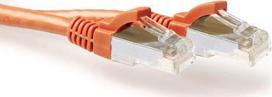 ACT Orange 1.5 meter LSZH SFTP CAT6A patch cable snagless with RJ45 connectors. Cat6a s/ftp lszh sng or 1.50m (FB7151)