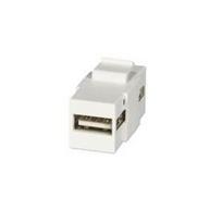 LINDY Modular AV Face Plate System Snap-in Keystone module - Modulare Eingabe - USB (60553)