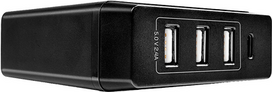 Lindy 4 Port USB Type C & A Smart Charger mit Power Delivery, 72W USB Power Delivery für USB-Geräte mit Typ-C-Anschluss & Aufladen mehrerer USB-Geräte (73329)