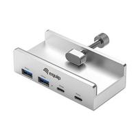 4-Port-Klemm USB-A3.2-Hub->2xUSB-C/2xUSB-A 5Gbps