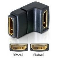 DeLOCK - Video- / Audio-Adapter - HDMI - HDMI, 19-polig (W) - bis - HDMI, 19-polig (W) - Winkelstecker (65075)