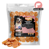 Uniq Pets Šunų kramtomi skaniukai su vistiena lašiša ir menkė 500g