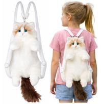 Pliušinė katino kuprinė 50cm