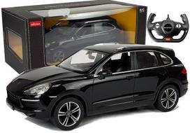 Porsche Cayenne Turbo RASTAR 1:14 – juodas nuotolinio valdymo automobilis (2.4G)