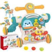 WOOPIE BABY stumdukas, vaikštynė, edukacinis staliukas ir paspirtukas – 4-in-1 žaislas vaikams