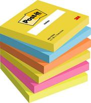 Lipnūs lapeliai 3M Post-it® Energetic, 76mmx76mm, 6 vnt.po 100 lapelių