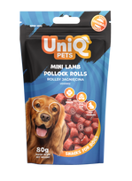 Uniq Pets Mini ėrienos ir menkės suktinukai 80g