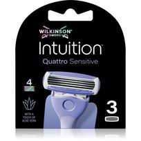 Wilkinson Sword Intuition Quattro Sensitive atsarginės galvutės 3 vnt.