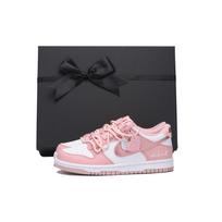 Nike Dunk Rudo kaštono spalvos Neslystančios žemos platformos Riedlentės bateliai Moteriški Vyšnių žiedų rožinės spalvos DO6485-600(Team59-SBOX) 36.5
