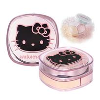 [Hello Kitty Juodasis Leidimas] WAKEMAKE Stay Fixer Daugiaspalviai Skaidri Pudra 02 Šviesi Oda 02 Light Skin black
