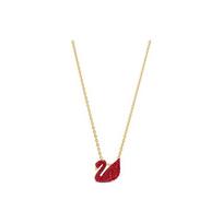 Swarovski Iconic Swan serijos Mažas raudonas gulbės krištolo aukso atspalvio karoliai Moteriški karoliai 5527407 Box (Random Color)