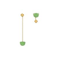 Swarovski Teddy serija Blizgantys meškiuko auskarai Moteriški auskarai Žali 5642981 Box (Random Color)