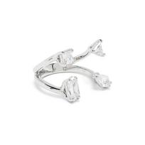 Swarovski Mesmera serijos poliruoto efekto žalvario kristalinis žiedas Moteriški žiedai Sidabrinis 5661704 55,Silver