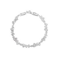 Swarovski Diapason Padengtas Baltuauksu Romantiškas Žiedlapis Blizgantis Metalinis Apyrankė Moteriška apyrankė 5146744 Box+Shopping Bag