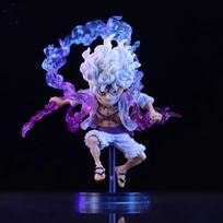 10cm One Piece Luffy Gear 5 Action Figure Sun God Nika Statue Anime Figurine Pvc Model Doll Collection Toy Gift Kids