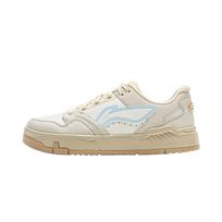 Li Ning Common 80s Synthetic Leather Classic Comfortable Wrap Durable Low-Top Skate Shoes Women sneaker Off-White AGCV270-2 35