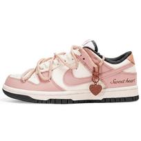 Nike Dunk Pieno Persiko Rožinis Rūkas, Vintažiniai Mylimosios, Atsparūs Dilimui, Neslystantys, Žemi, Riedlentės Batai, Unisex DD1503-101(Komanda2070-) 35.5