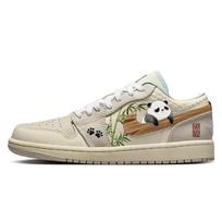 Jordan Air Jordan 1 Neslystantys ir pralaidūs orui žemi senoviniai krepšinio bateliai moteriški smėlio spalvos rudos spalvos HQ3440-101(Team56-) 40.5