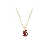 Swarovski gulės formos karoliai Moteriški karoliai Auksiniai Raudoni 5677599 Box (Random Color)