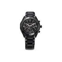 „Swarovski“ laikrodis, kvarcinis mechanizmas, nerūdijančio plieno juosta, 39 mm juodas ciferblatas, 50 m atsparumas vandeniui, unisex laikrodžiai 5641393 Black Dial