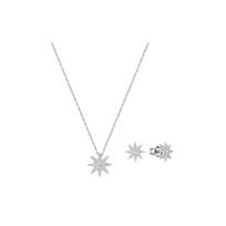 Swarovski Fizzy Collection Žvaigždėtas Jūros Karoliai ir Auskarų Rinkinys Moterims Papuošalai 5253054 Box (Random Color)