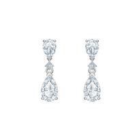 Swarovski Rūmų lydinio auskarai Moteriški auskarai 5576616 White Gold-Plated