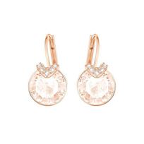 Swarovski Bella auskarai su skylutėmis lydinio auskarai Moteriški auskarai Rožinio aukso 5299318 Box+Shopping Bag (Random Color)