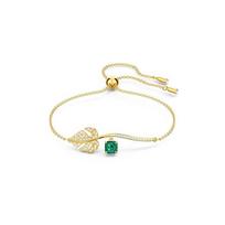 Swarovski Tropinių lapų apyrankė Moteriškos apyrankės Auksinė 5519234 Box (Random Color)