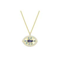 Swarovski Piktos akies paauksuotas kristalinis karoliai Moteriški karoliai 5428336 Gold,F