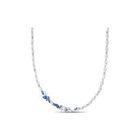 Swarovski Louison Baltas ir Mėlynas Kristalas Padengtas Baltu Auksiniu Karoliai Moterims karoliai 5536547 Box+Shopping Bag (Random Color)