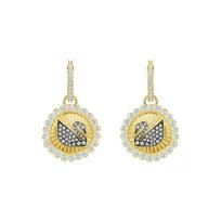 Swarovski Mažojo gulbės Vintažiniai krištoliniai auskarai Moteriški auskarai Auksiniai 5489216 Gold