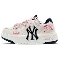 MLB Chunky Liner Meowth Letter Slip Resistant Height Increasing Low top Skateboard Shoes Unisex Pink 3ASXCA12N-50WHS(Team625-) 41 white