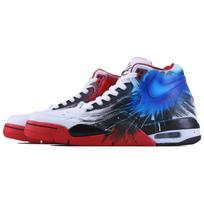 Nike Flight Legacy Quantum Grafiti Vidutinio aukščio Senoviniai Krepšinio Batai Unisex Raudoni Mėlyni Juodi BQ4212-100(Komanda168-) 39