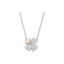 Swarovski Laimės dobilas Imituotas kristalas Keturlapis dobilas Pakabukas Karoliai Moteriški karoliai Sidabriniai 5076853 Box+Shopping Bag
