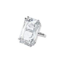 Swarovski Mesmera kokteilio formos dideli kristalai su rodžiu padengtu žiedu moterims 5600858 Box+Shopping Bag,52