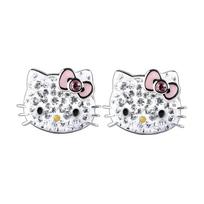 Swarovski Hello Kitty Rožinis Lankelis Praduriamas Katės Ausies Studas Moteriški Auskarai 1175745 Box (Random Color)