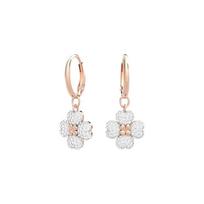 Swarovski Latisha Keturlapio dobilas Imituoto kristalo auskarai Moteriški auskarai Rožinio aukso 5636517 Box (Random Color)