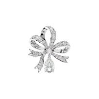 Swarovski Hyperbola Lanko formos kubinio cirkonio sagė Moteriška sagė Sidabrinė 5680678 Box (Random Color) white