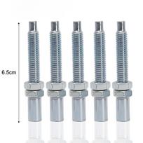 Universalus aliuminio droselio troselio reguliavimo varžtas Motociklo sankabos troselio laido reguliatorius M8 Motociklo sankabos varžtas 5pcs sidabras