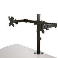 StarTech.com Desk Mount Dual Monitor Arm - Desk Clamp / Grommet VESA Monitor Mount for up to 32" (17.6lb/8kg) Displays - Ergonomic Articulating Monitor Arm - Height Adjustable/Tilt/Swivel/Rotate