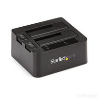 StarTech.com Dual-Bay USB 3.2 Gen 2 to SATA Hard Drive Docking Station, USB 10Gbps Hard Drive Dock, External 2.5/3.5 SATA I/II/III SSD/HDD Docking Station, Hot-Swappable Hard Drive Bay, Top-Loading