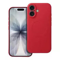 OEM Silicone Mag Cover phone case with MagSafe support for iPhone 17, red