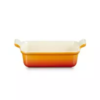LE CREUSET Rectangular baking dish, Heritage stoneware, 19x14cm / 1.1L, orange
