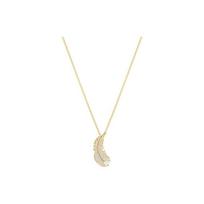 Swarovski Nice Elegantiškas plunksnos karoliai Moteriški karoliai Auksiniai 5505740 Box+Shopping Bag (Random Color)